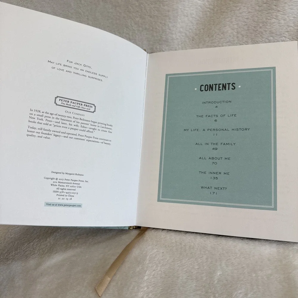 The Book‎ of Me A Do It Yourself Memoir Guided Journal Peter Pauper Press
